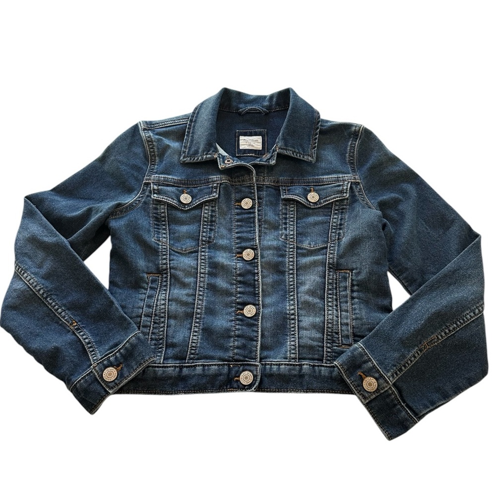 GAPKids Jean Jacket Dark Wash Denim Girls Size Large (10)